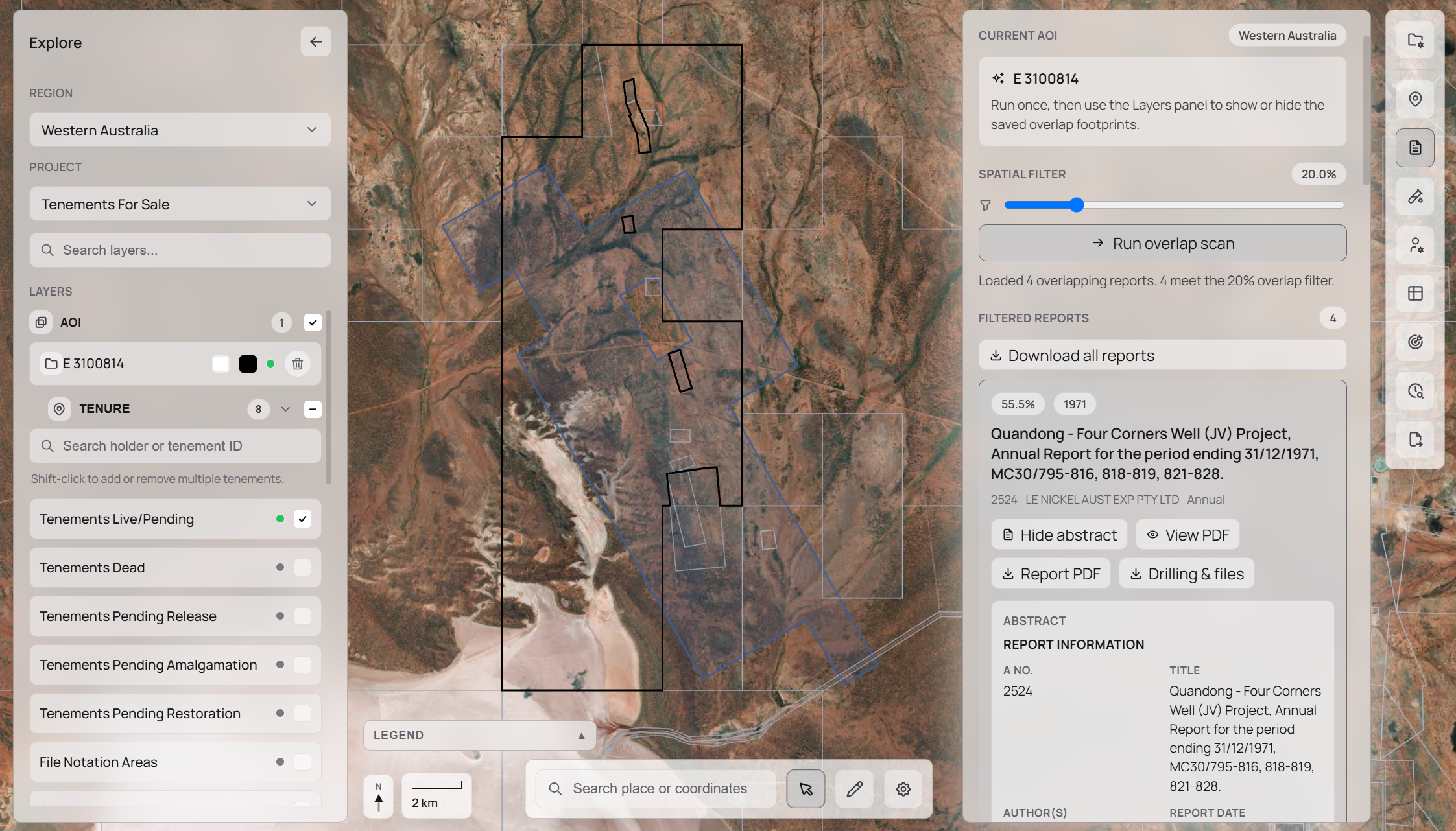 STRATUM report intelligence panel showing ranked reports with an AI-synthesised brief.